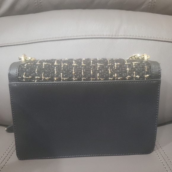 Karl Lagerfeld Paris Agyness Tweed Flap Crossbody Bag Purse NWT - Picture 5 of 6